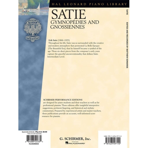 Satie - Gymnopedies and Gnossiennes