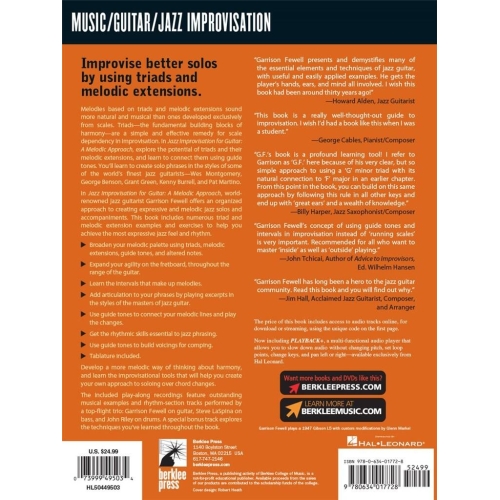 Jazz Improvisation for Guitar