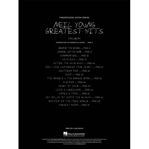 Fingerpicking Neil Young Greatest Hits