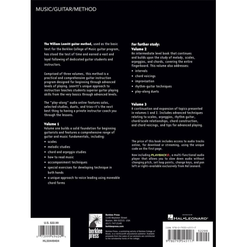 A Modern Method for Guitar - Volume 1