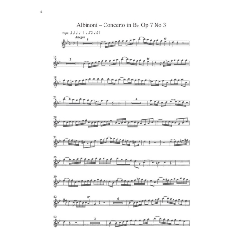 Albinoni, Tomaso - Oboe Concerti B-flat, Op. 7 No. 3-D Major, Op. 7
