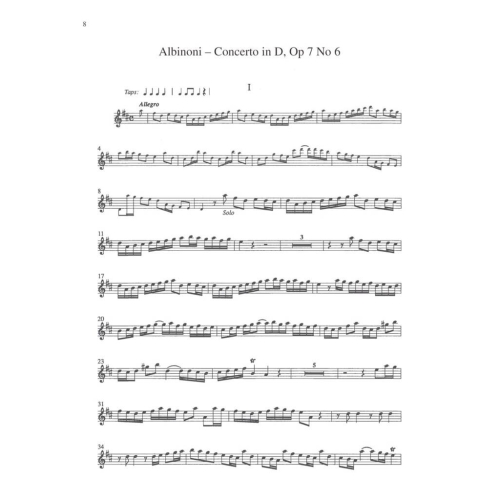 Albinoni, Tomaso - Oboe Concerti B-flat, Op. 7 No. 3-D Major, Op. 7