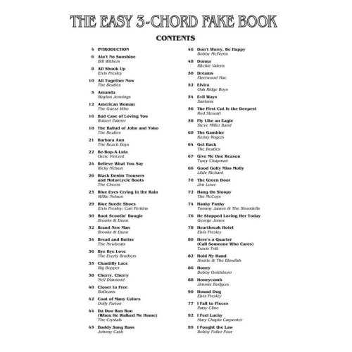 The Easy 3-Chord Fake Book