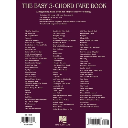The Easy 3-Chord Fake Book