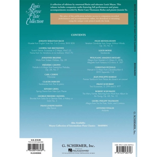 Moyse Collection of Easy Flute Classics