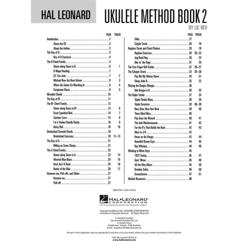 Hal Leonard Ukulele Method - Book 2 Bk/CD