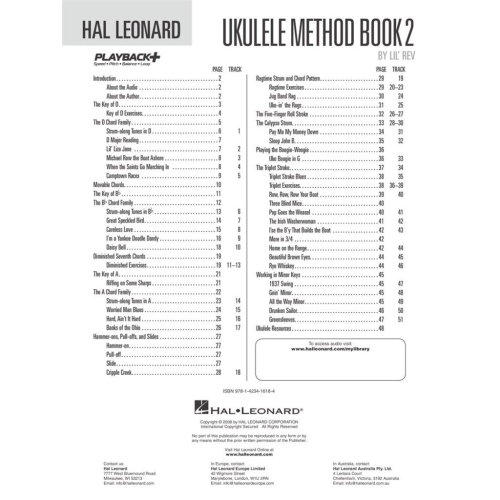 Hal Leonard Ukulele Method - Book 2 Bk/CD