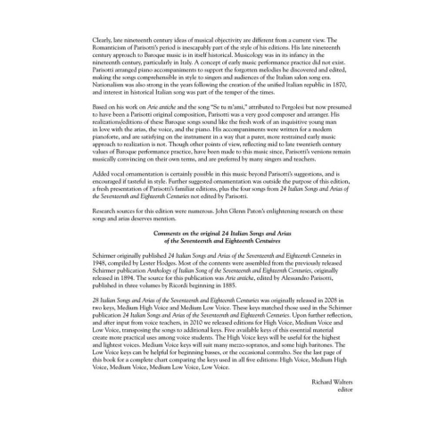 28 Italian Songs and Arias (Low Voice)