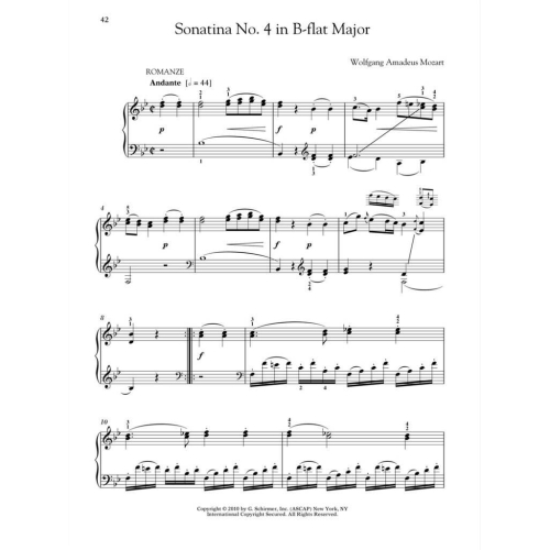 Mozart - Six Viennese Sonatinas