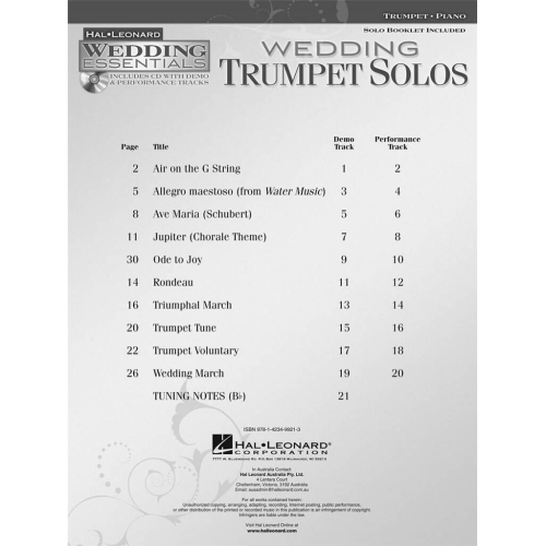 Wedding Trumpet Solos