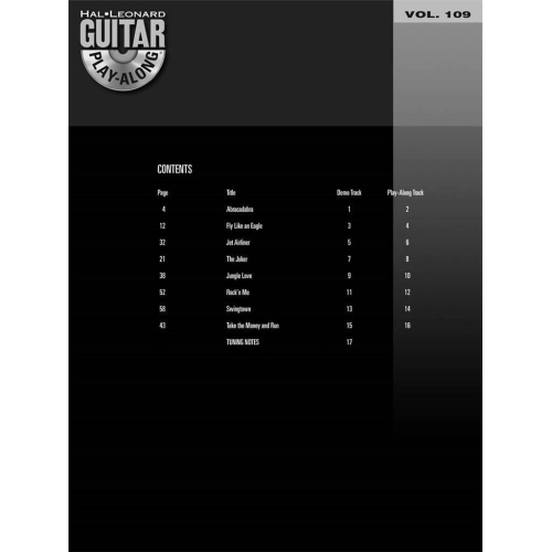 Guitar Play-Along Volume 109: Steve Miller