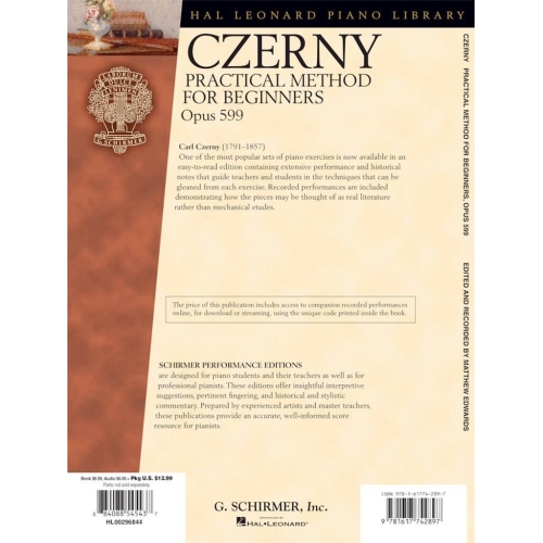 Czerny, Carl - Practical Method For Beginners Op.599