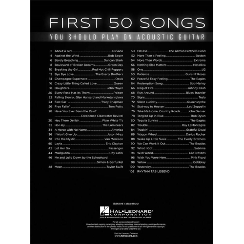 First 50 Songs