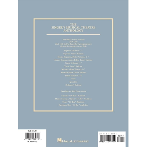 Singer's Musical Theatre Anthology - Volume 3