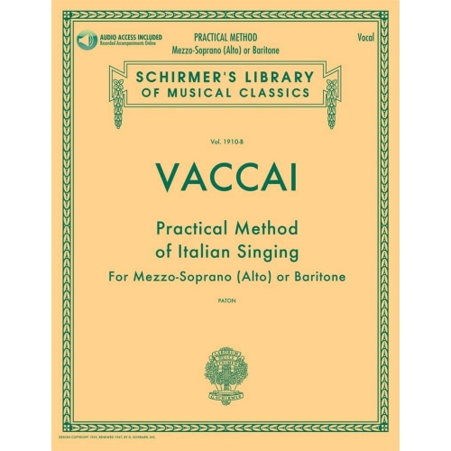 Vaccai, Nicola - Practical Method of Italian Singing