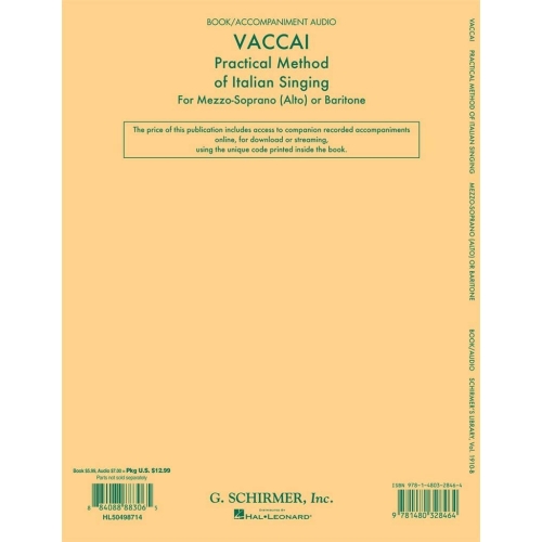 Vaccai, Nicola - Practical Method of Italian Singing