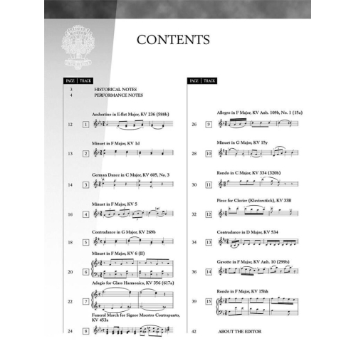 Mozart - 15 Intermediate Piano Pieces