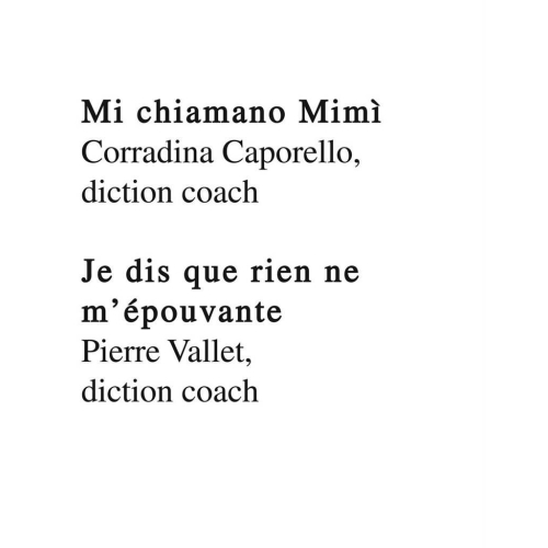 Diction Coach - G. Schirmer Opera Anthology