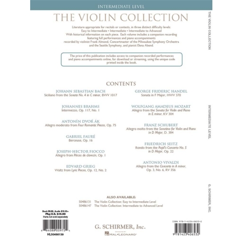 The Violin Collection - Intermediate Level