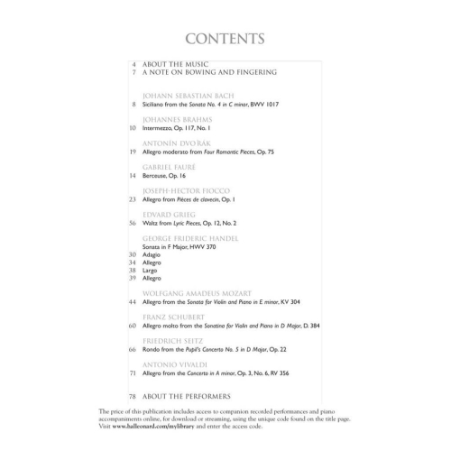 The Violin Collection - Intermediate Level