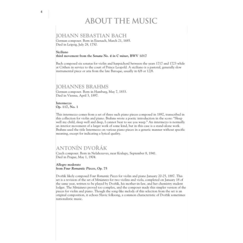 The Violin Collection - Intermediate Level