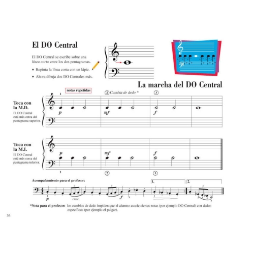 Faber & Faber - Piano Adventures: Lecciones y Teoría Nivel 1