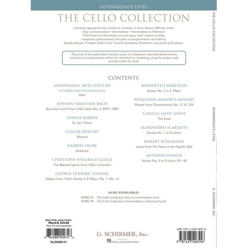 The Cello Collection - Intermediate Level