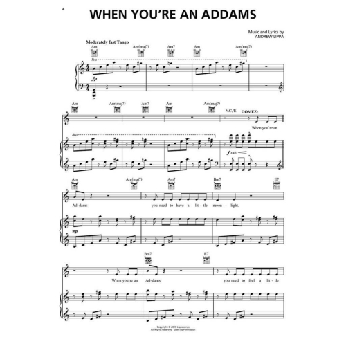 The Addams Family - Piano/Vocal Selections