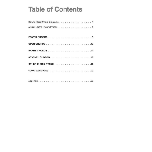 Rock Guitar Chords