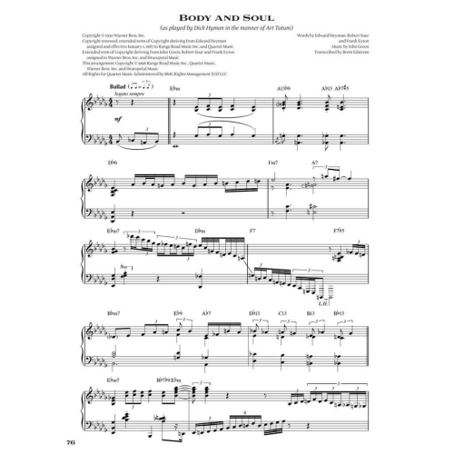 Dick Hyman's Century Of Jazz Piano Transcribed!