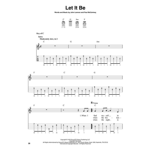 The Beatles Banjo Tab: 22 Classics Arranged For 5-String Banjo