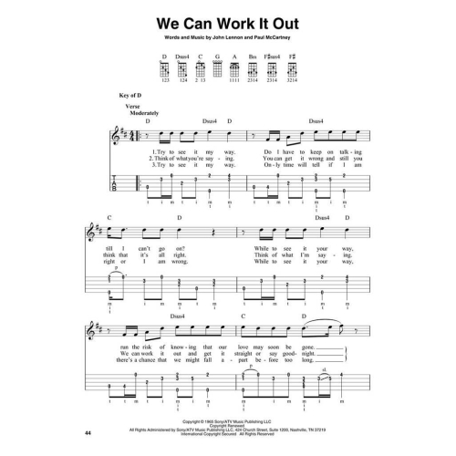 The Beatles Banjo Tab