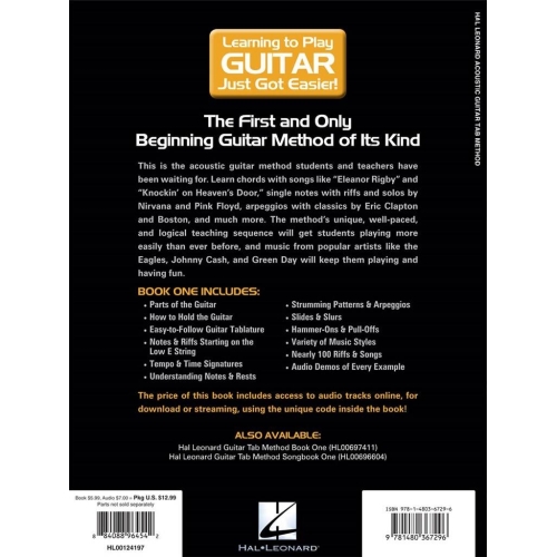 Hal Leonard Acoustic Guitar Tab Method - Book 1