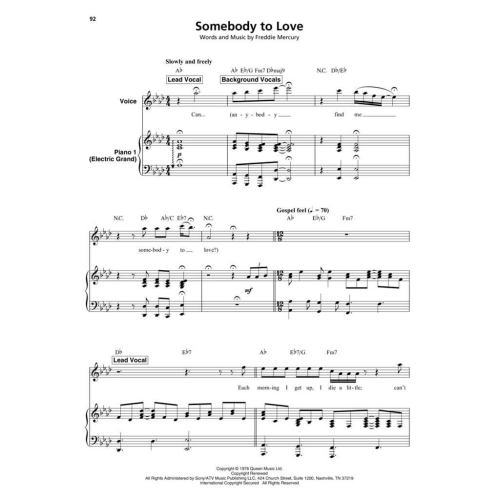 Queen: Note-For-Note Keyboard Transcriptions