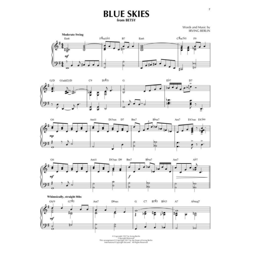 Blue Skies & Other Irving Berlin Songs for Piano