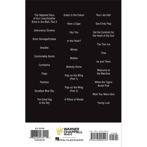 Pink Floyd - Guitar Chord Songbook