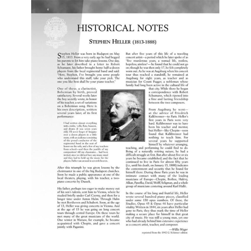 Heller, Stephen - Selected Studies Op.45 And Op.46