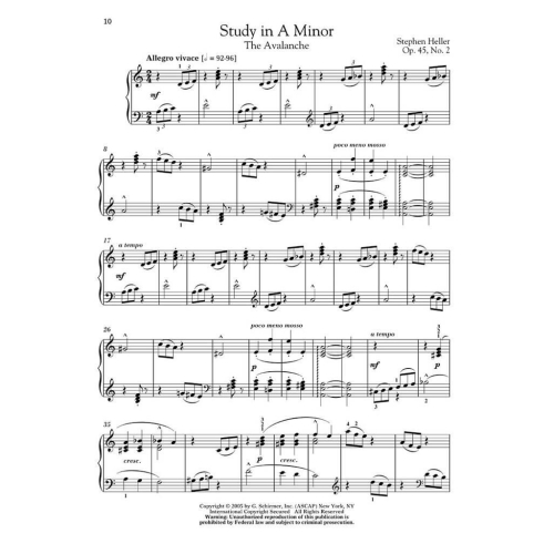 Heller, Stephen - Selected Studies Op.45 And Op.46