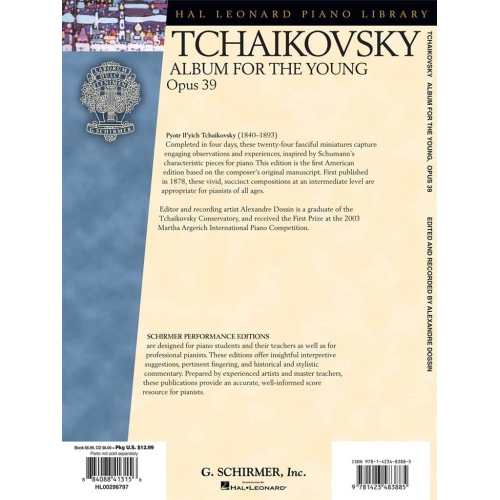 Tchaikovsky, Pyotr Ilyich - Album For The Young Op.39