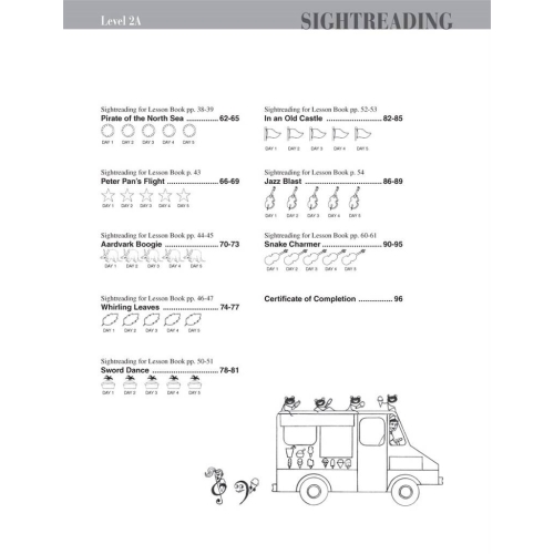 Faber & Faber - Piano Adventures Sightreading Level 2A