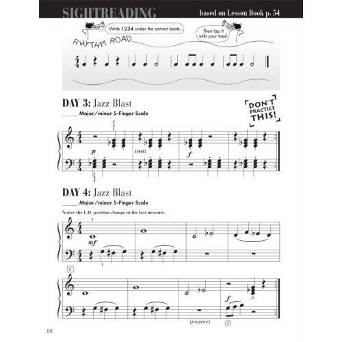 Faber & Faber - Piano Adventures Sightreading Level 2A