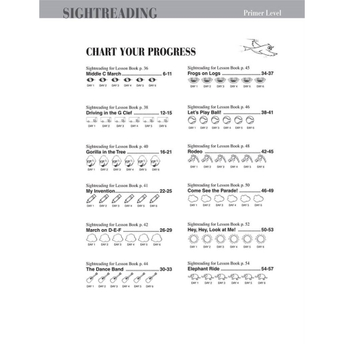 Faber & Faber - Piano Adventures Sightreading Primer Level