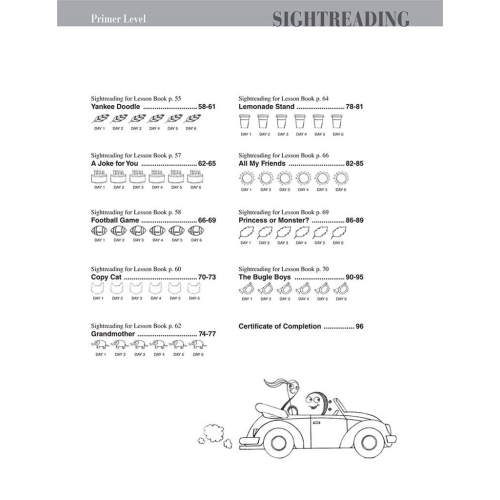 Faber & Faber - Piano Adventures Sightreading Primer Level
