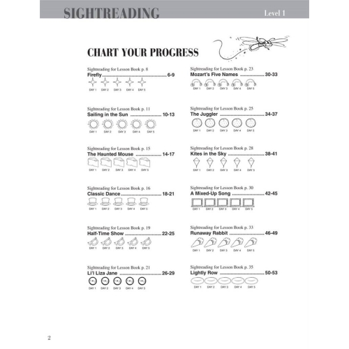 Piano Adventures Sightreading Level 1