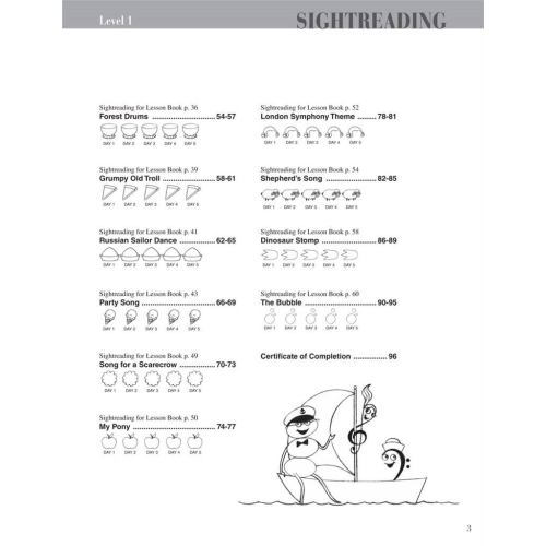 Faber & Faber - Piano Adventures Sightreading Level 1