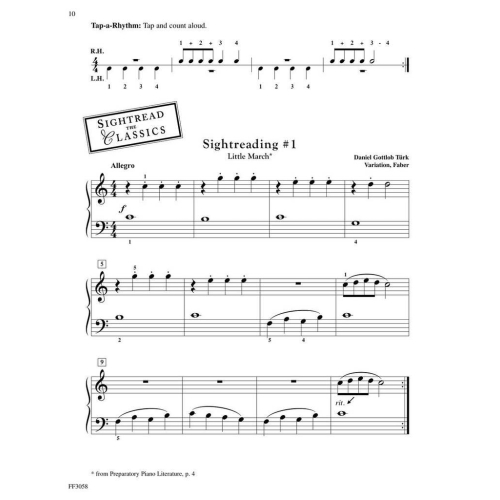 Faber & Faber - Preparatory Piano Sightreading