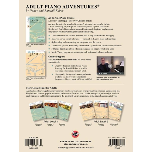 Faber & Faber - Adult Piano Adventures - Disney Book 1