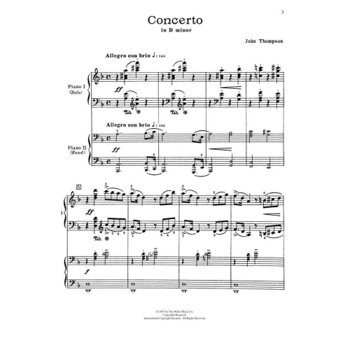Thompson, John - Concerto in D Minor