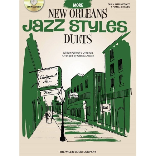 Gillock, William - More New Orleans Jazz Styles Duets - Book/Audio