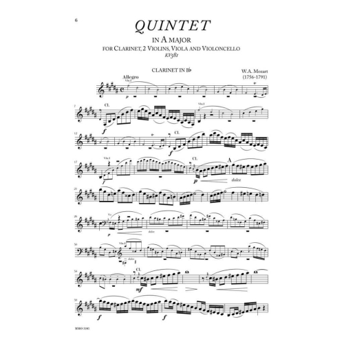 Mozart Quintet in A, KV581